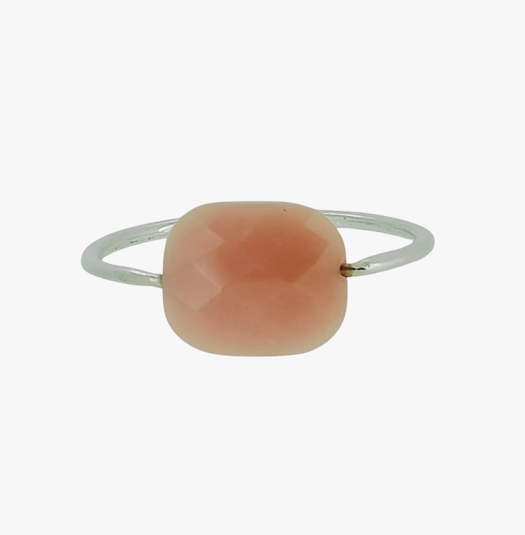 Stone Pink Opal Ring